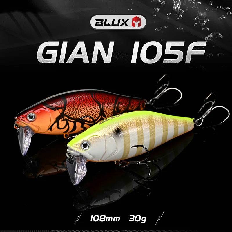 BLUX GIAN 105F Minnow – Topwater Floating Lure - Fish & Cheaps | Fishing & Outdoor Gear