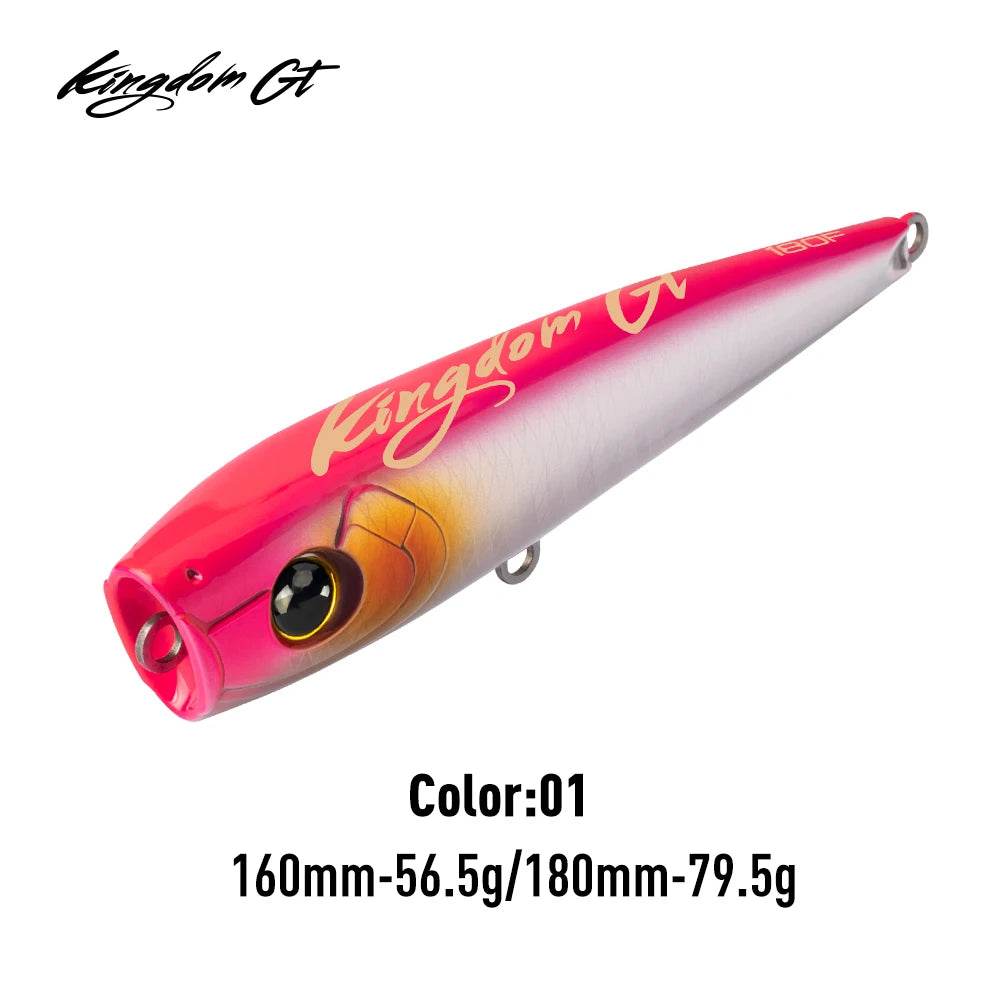 Kingdom GT Topwater Popper – Hard Saltwater Lure - Fish & Cheaps | Fishing & Outdoor Gear