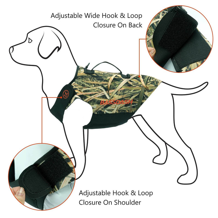 Bassdash Dog Camo Neoprene Hunting Vest - Fish & Cheaps | Fishing & Outdoor Gear