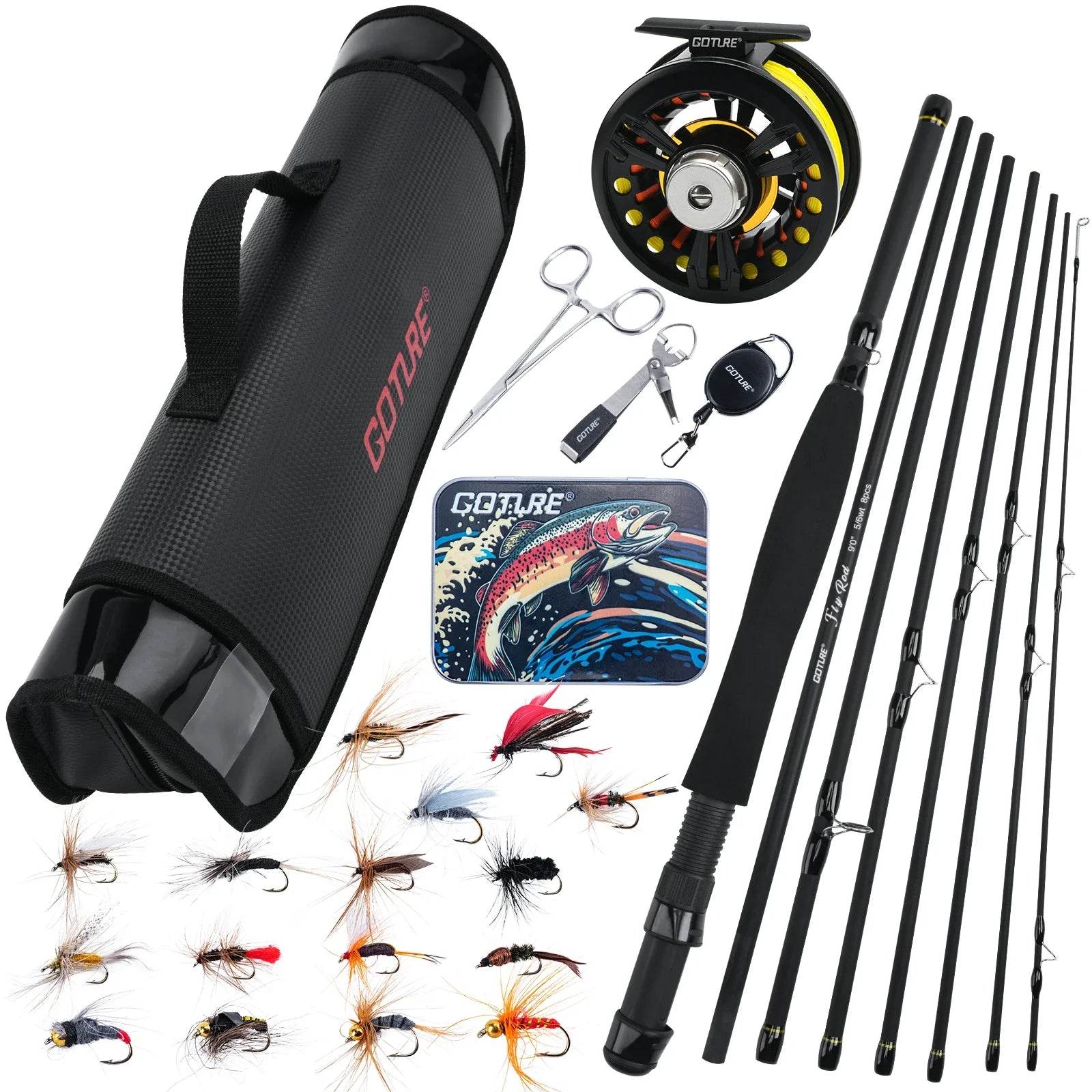 Goture 2.7M Fly Fishing Rod & Reel Combo - Fish & Cheaps | Fishing & Outdoor Gear
