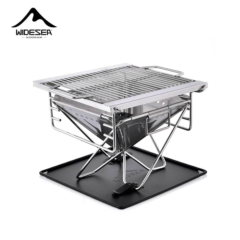 Widesea Compact Stainless Camping Wood Stove - Fish & Cheaps | Fishing & Outdoor Gear