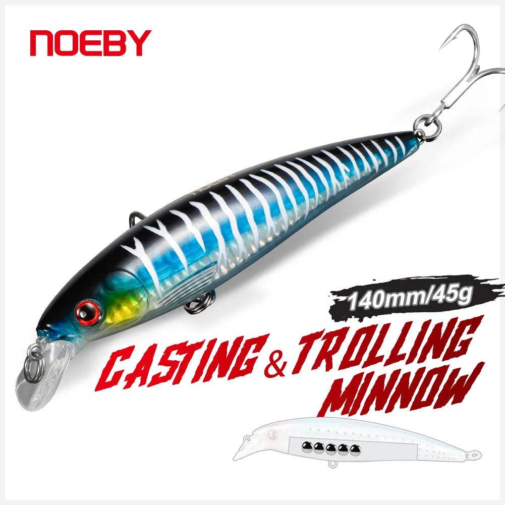 Noeby 140mm Trolling Minnow Lure - Fish & Cheaps | Fishing & Outdoor Gear