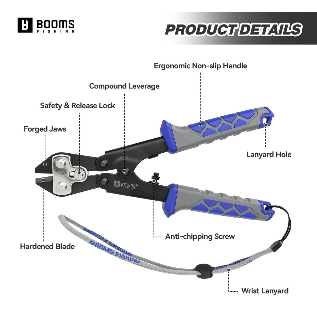 Booms Fishing XW43 Carbon Steel Cutter Pliers - Fish & Cheaps | Fishing & Outdoor Gear