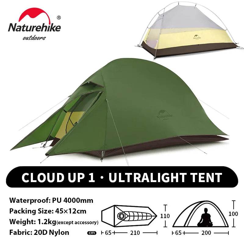 Naturehike Cloud Up 1 Ultralight Tent - Fish & Cheaps | Fishing & Outdoor Gear