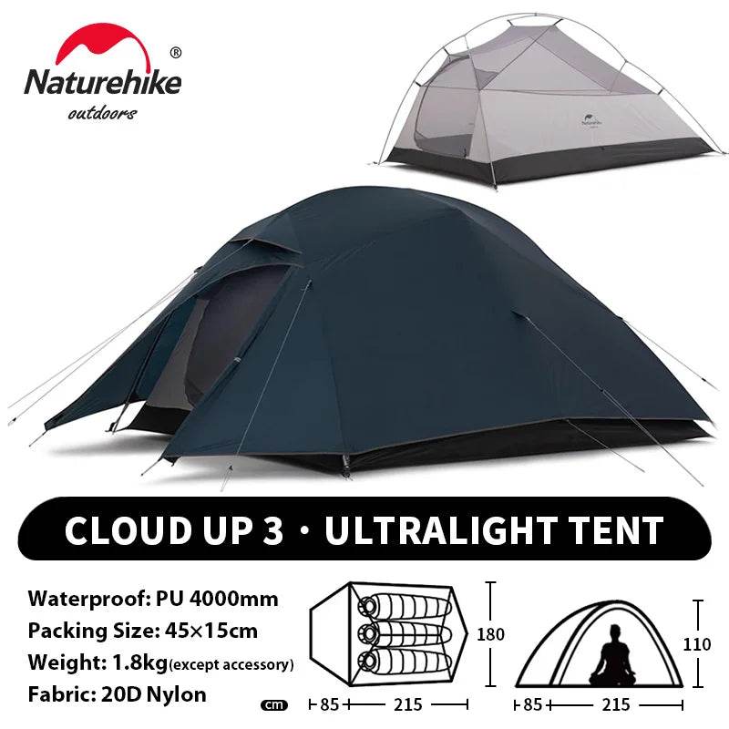 Naturehike Cloud Up 3 Ultralight Tent - Fish & Cheaps | Fishing & Outdoor Gear