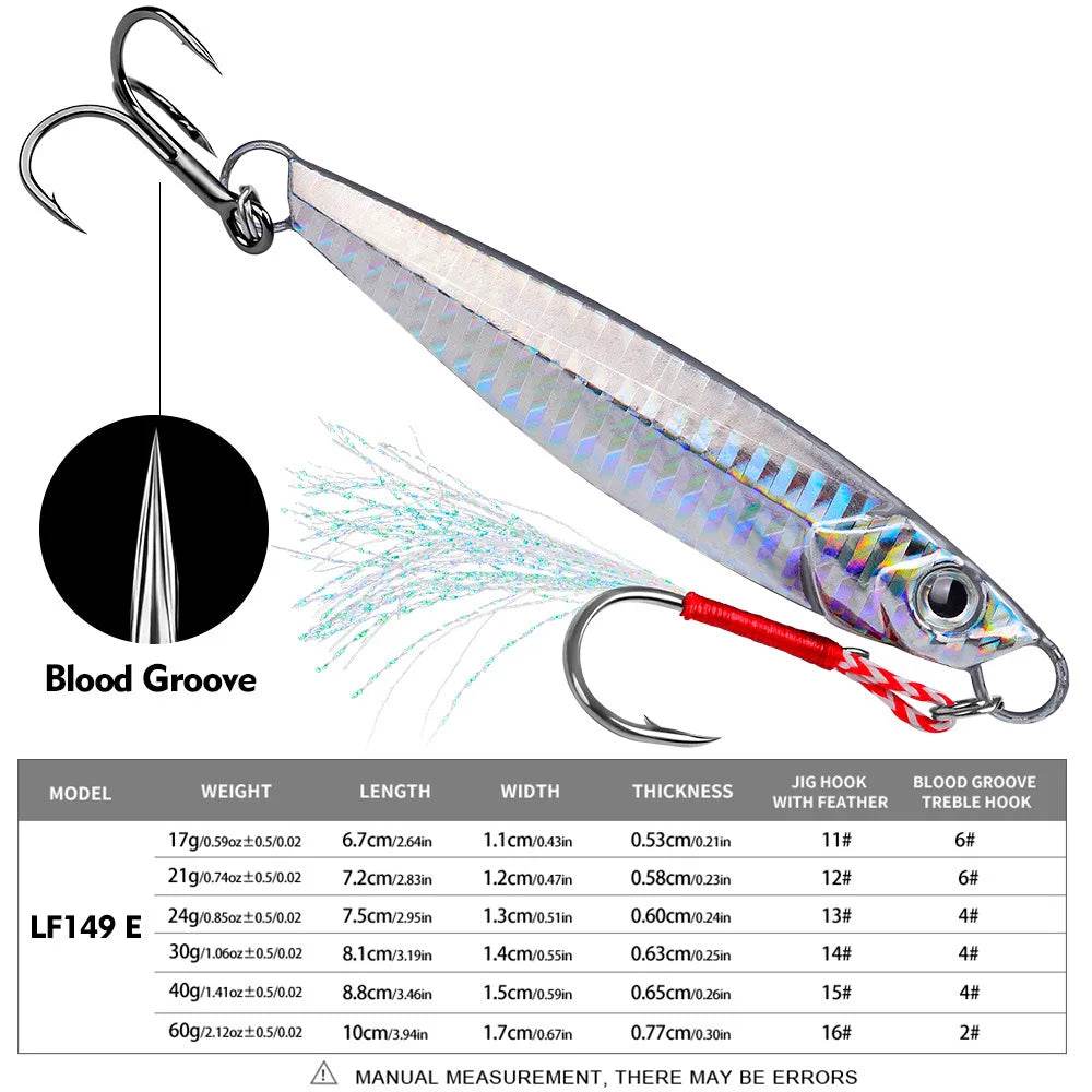 PROBEROS Metal Jig Fishing Lure – Versatile Saltwater & Freshwater Performer - Fish & Cheaps | Fishing & Outdoor Gear