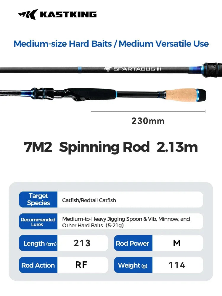KastKing Spartacus III Carbon Lure Rod - Fish & Cheaps | Fishing & Outdoor Gear