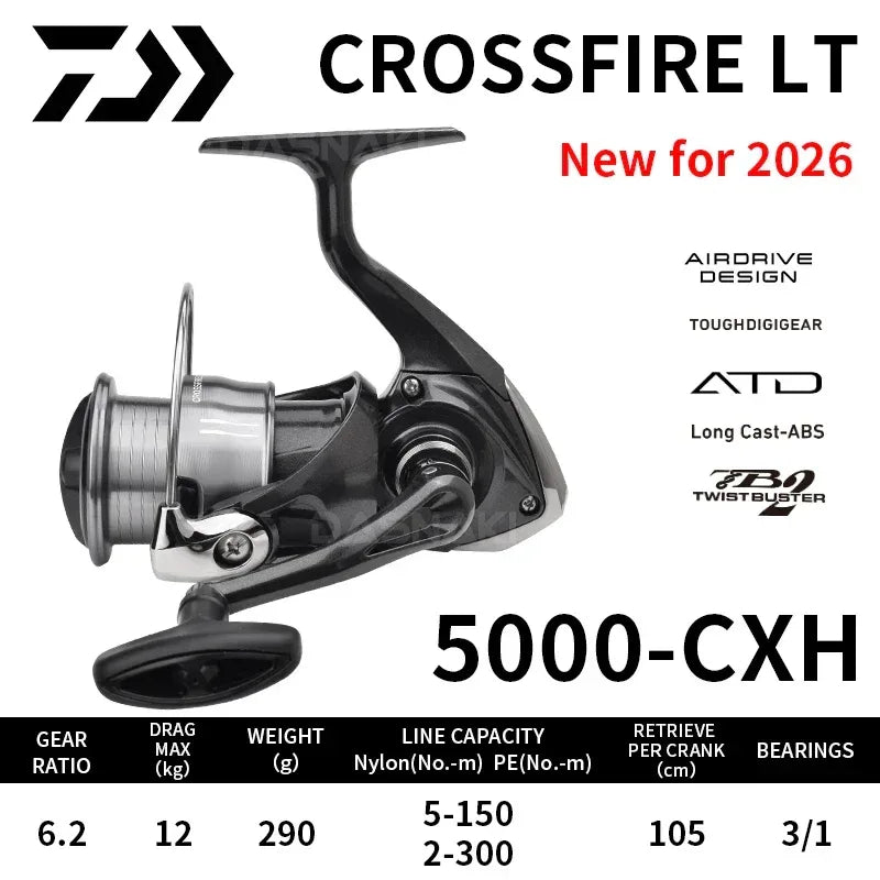 Daiwa Crossfire CS LT 2026 Spinning Reel - Fish & Cheaps | Fishing & Outdoor Gear