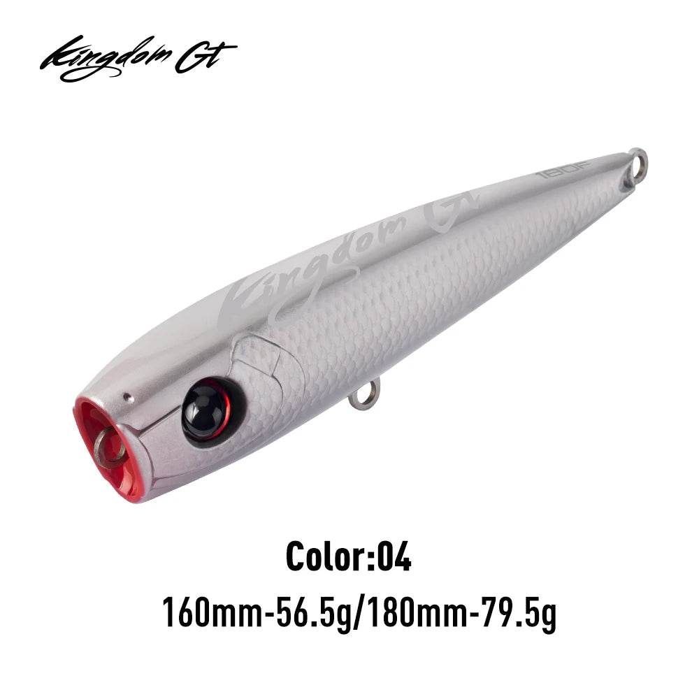 Kingdom GT Topwater Popper – Hard Saltwater Lure - Fish & Cheaps | Fishing & Outdoor Gear