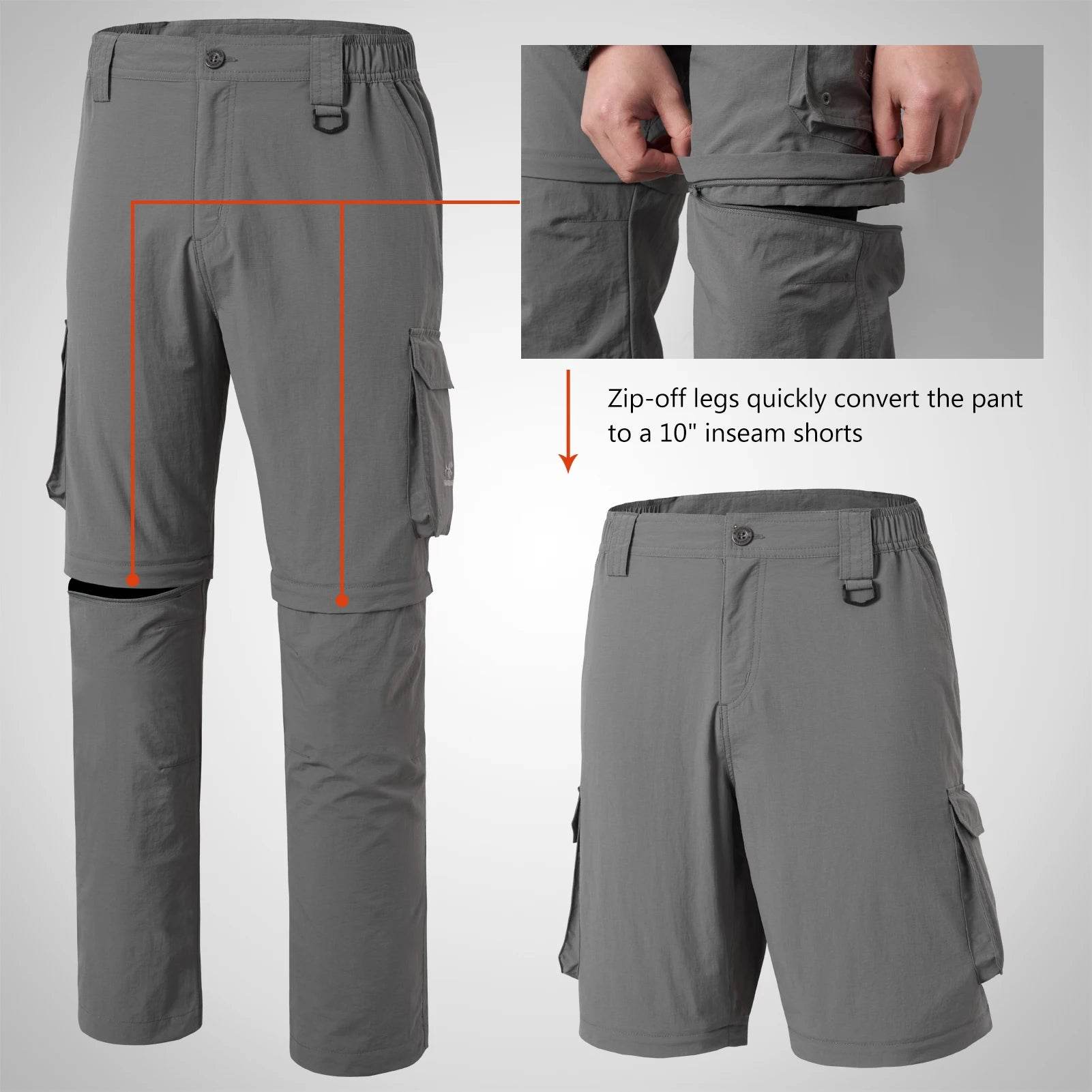 Bassdash Convertible Quick Dry Outdoor Fishing Pants - Fish & Cheaps | Fishing & Outdoor Gear