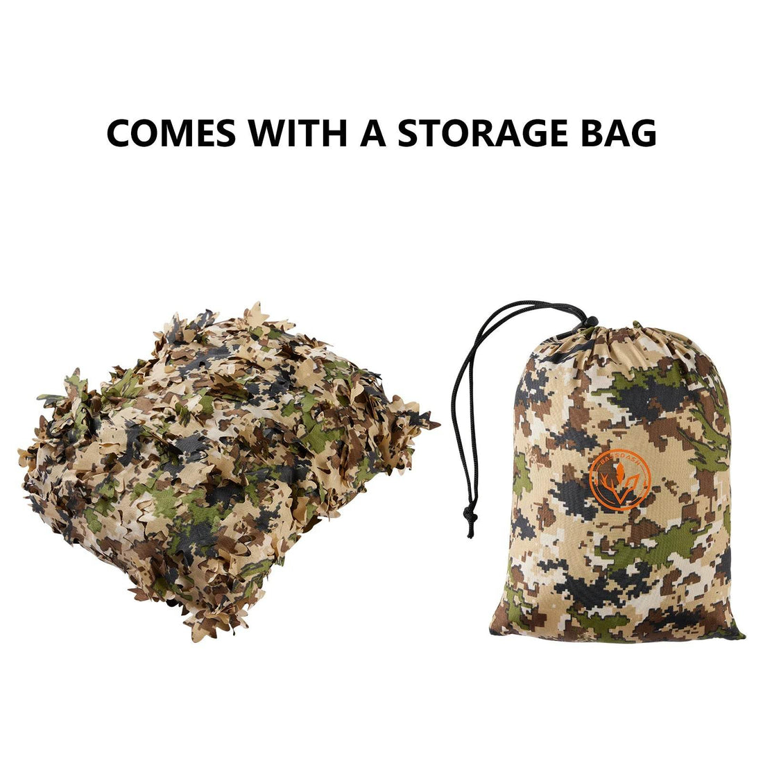 BASSDASH Camo Netting – Water Resistant 3D Mesh - Fish & Cheaps | Fishing & Outdoor Gear