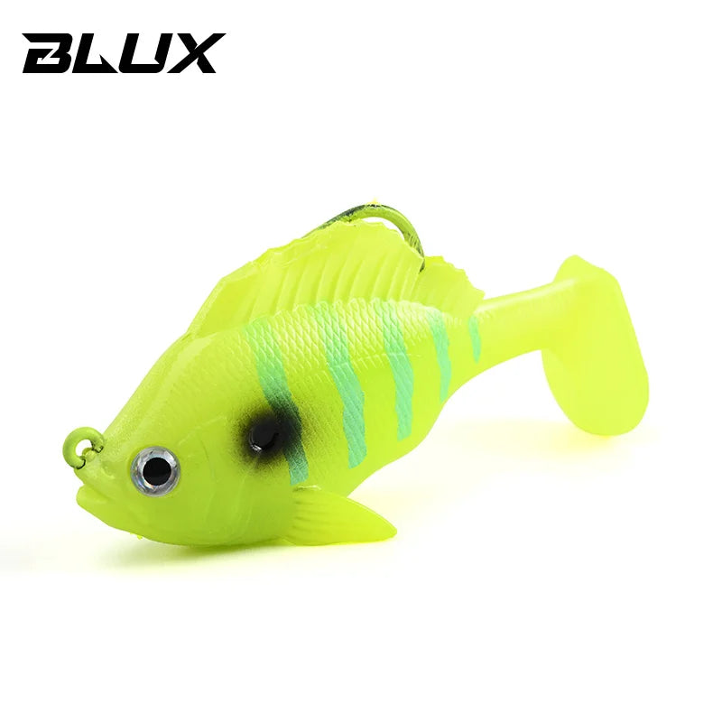 BLUX SLEEPER SHAD Gill Bottom Fishing Lure 8cm 19g Lead Head Hidden Hook Soft Bait Swimbaits Fish Jig Paddle Tail Pike Bass Gear