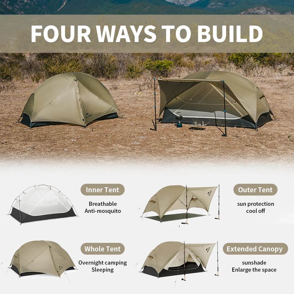 Naturehike Mongar UL 2 — Ultralight 2-Person Trekking Tent - Fish & Cheaps | Fishing & Outdoor Gear