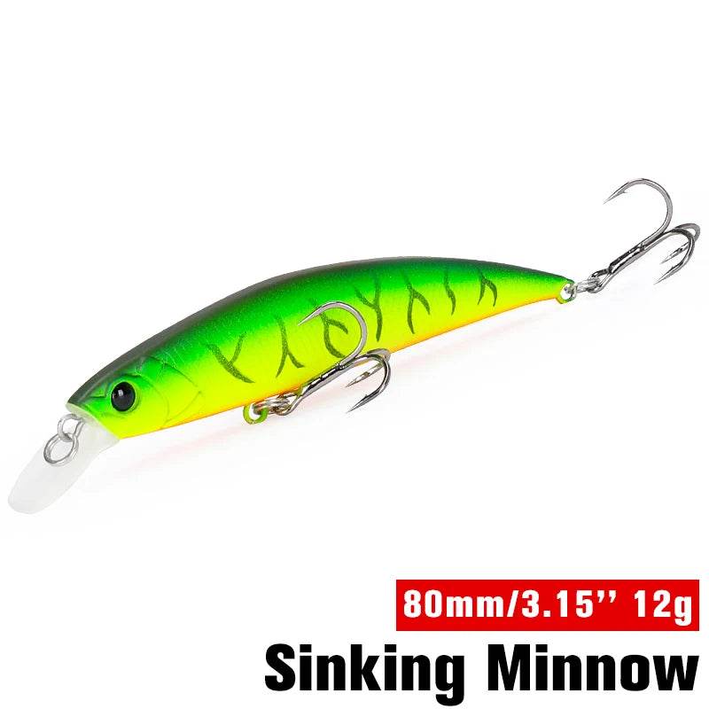 TSURINOYA 80S Sinking Minnow – 8cm Hard Bait - Fish & Cheaps | Fishing & Outdoor Gear