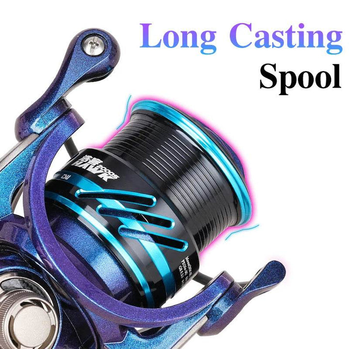 TSURINOYA HAWK Shallow Spool Spinning Reel - Fish & Cheaps | Fishing & Outdoor Gear
