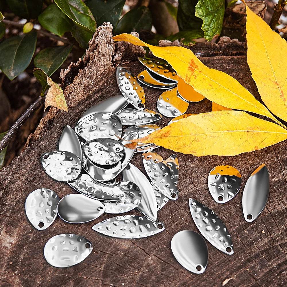 Spinpoler Silver Brass Spinner Blades (20pcs) - Fish & Cheaps | Fishing & Outdoor Gear