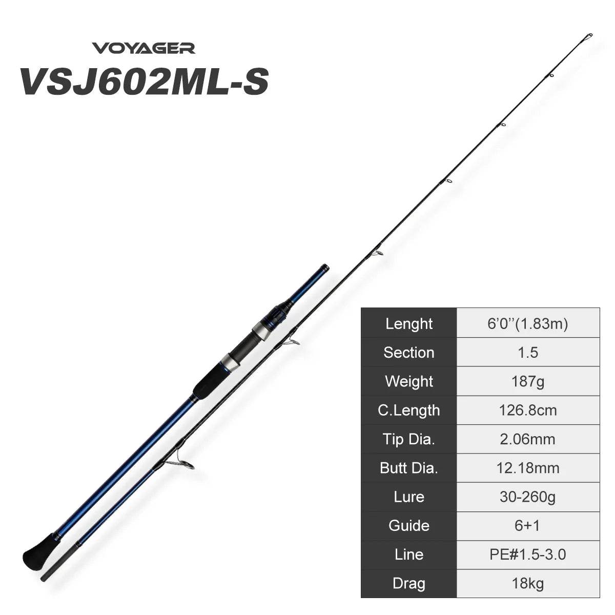 Noeby VOYAGER Slow Jigging Rod: Fuji Series - Fish & Cheaps | Fishing & Outdoor Gear