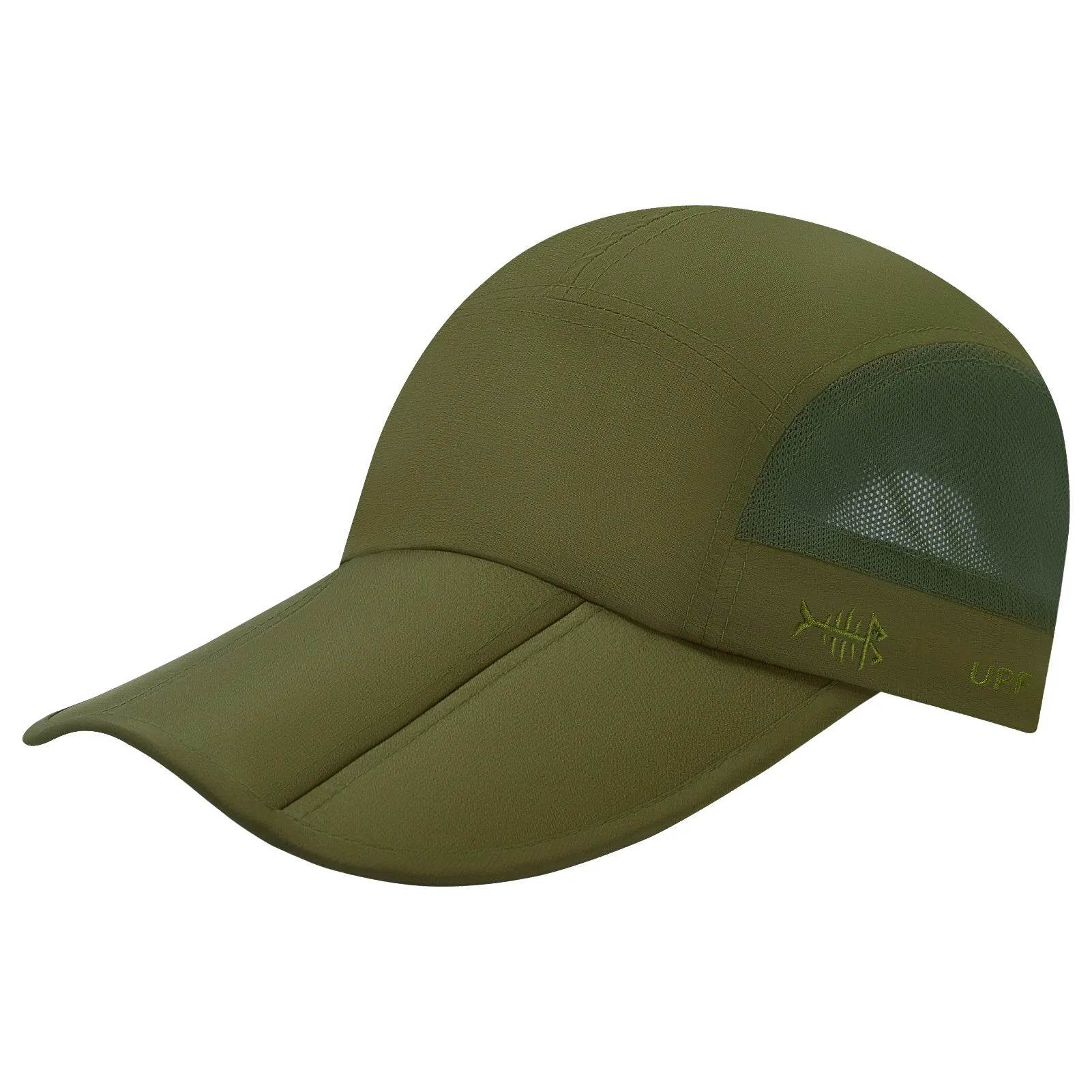 BASSDASH Folding Fishing Cap – UPF 50+ Sun Protection - Fish & Cheaps | Fishing & Outdoor Gear