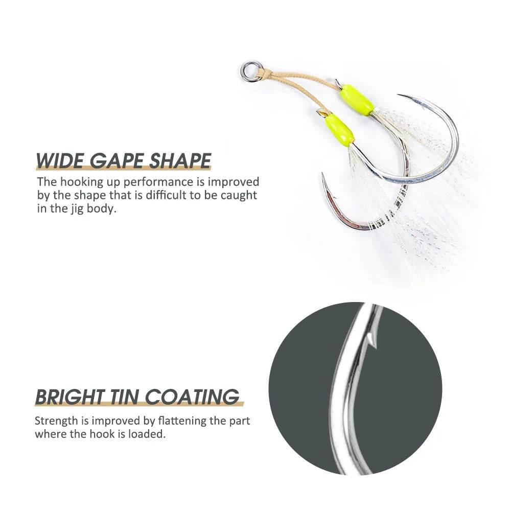 Noeby Slow Pitch Jigging Assist Rig Hooks - Fish & Cheaps | Fishing & Outdoor Gear