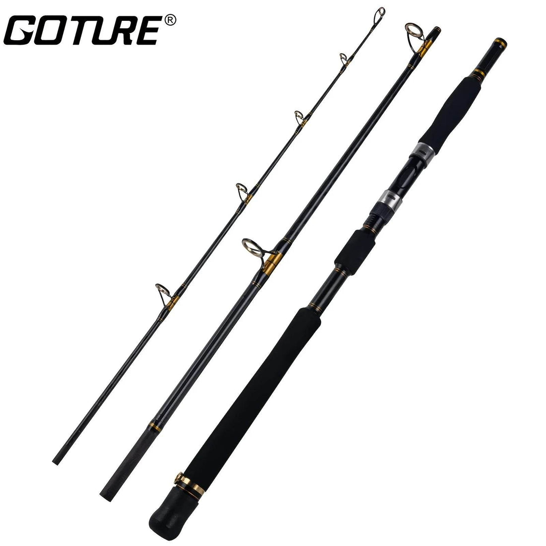 Goture Super Hard Trolling Rod – 2.1m, Spinning, 3-Section - Fish & Cheaps | Fishing & Outdoor Gear