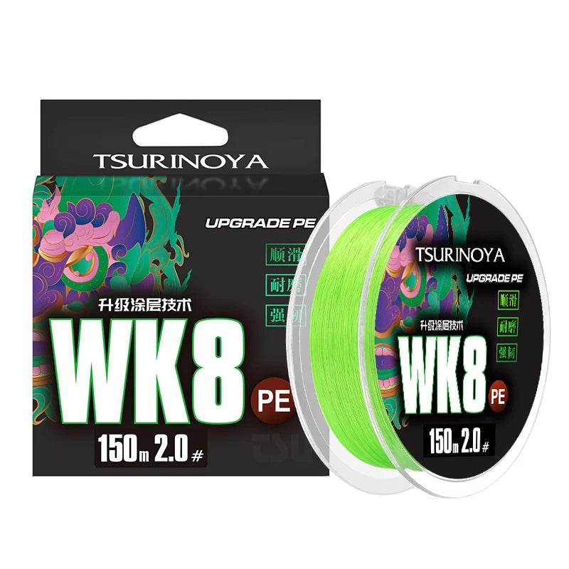 TSURINOYA WK8 8-Strand Braided Fishing Line - Fish & Cheaps | Fishing & Outdoor Gear
