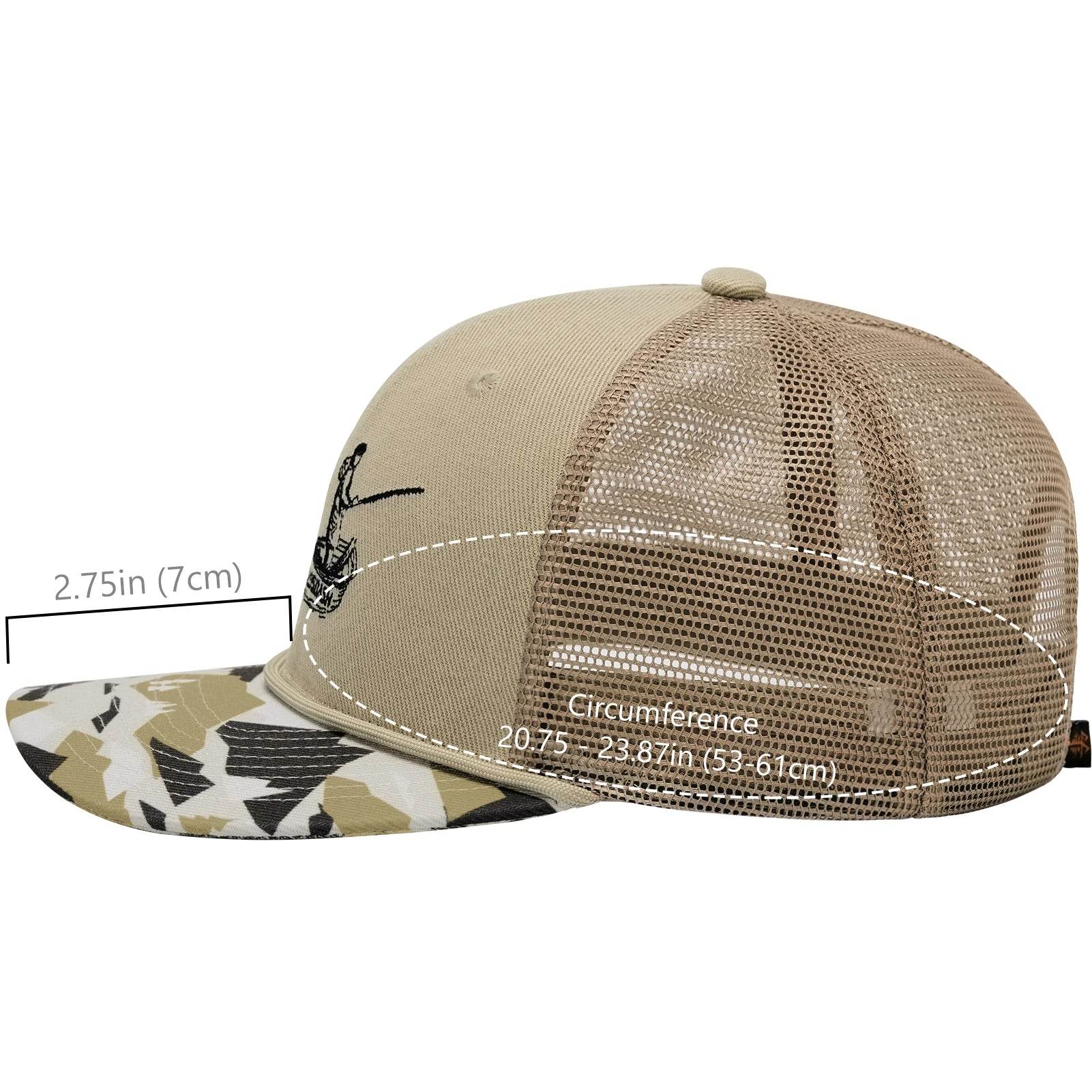 BASSDASH Camo Rope Trucker Hat - Fish & Cheaps | Fishing & Outdoor Gear