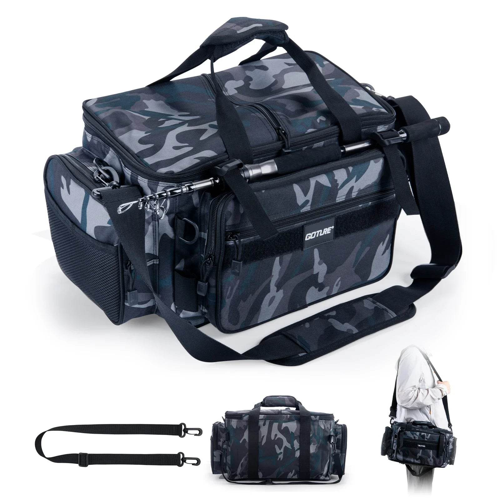 Goture Outdoor Waterproof Fishing Tackle Bag - Fish & Cheaps | Fishing & Outdoor Gear