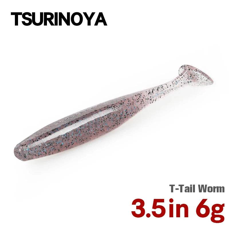 TSURINOYA DANCER T Tail Worm 89mm Soft Lure - Fish & Cheaps | Fishing & Outdoor Gear