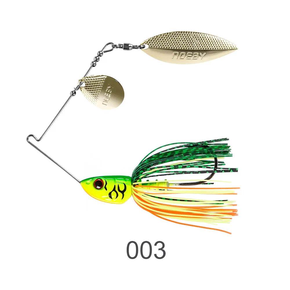 Noeby Spinnerbait Double Willow Blade Lure - Fish & Cheaps | Fishing & Outdoor Gear
