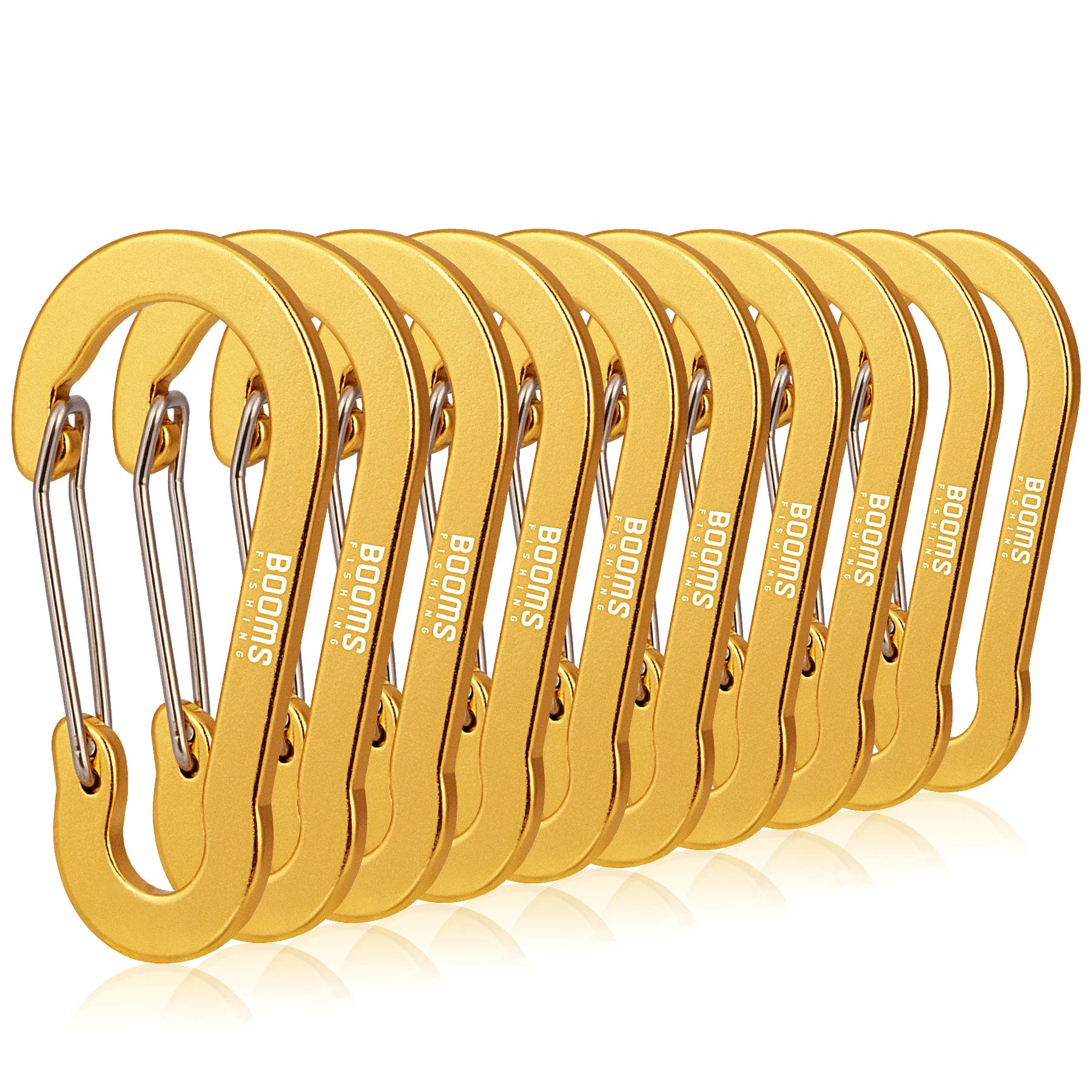 Booms Fishing CC5 Alloy Carabiner Clip – 10 Pack
