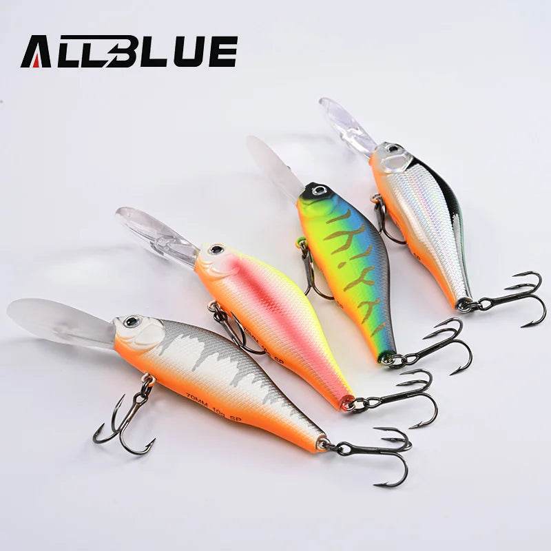 ALLBLUE HUNCH 70SP DR: Pro Suspended Minnow Lure - Fish & Cheaps | Fishing & Outdoor Gear