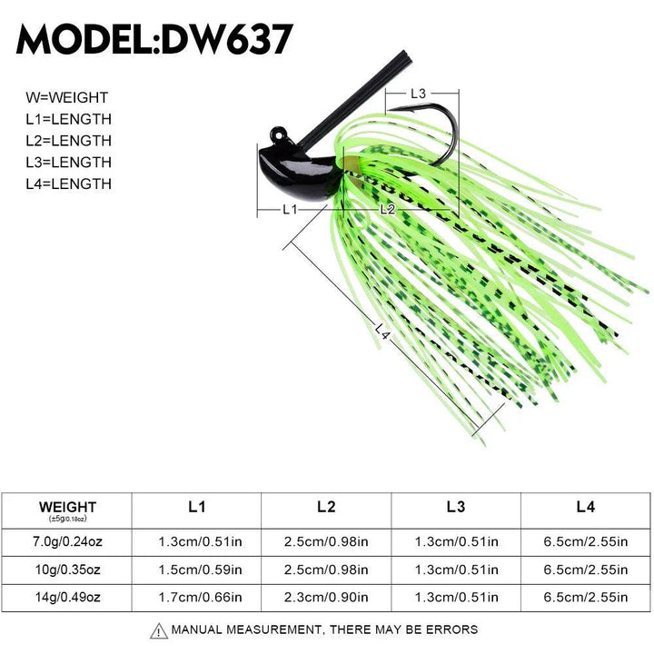 PROBEROS Weedless Swim Jig – Precision Bass Lure - Fish & Cheaps | Fishing & Outdoor Gear