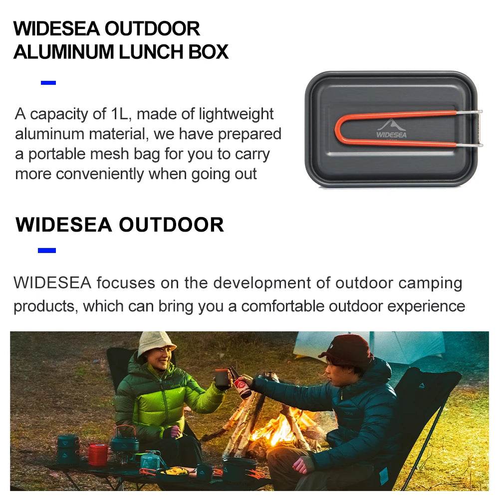 Widesea Aluminium Camping Lunch Box – Lightweight Cooking Solution - Fish & Cheaps | Fishing & Outdoor Gear