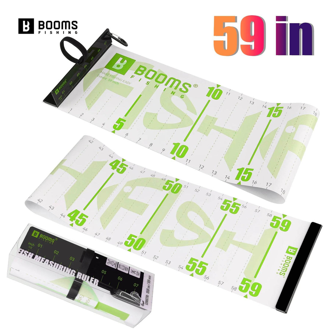 Booms Fishing 59in Waterproof Fish Measuring Ruler - Fish & Cheaps | Fishing & Outdoor Gear