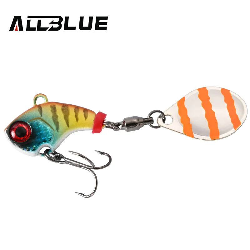 ALLBLUE CYCLONE Tail Spinner Metal Vib Shad Casting Shore Jig Vibration Jigging Blade Spoon Fishing Lure Artificial Bait Tackle