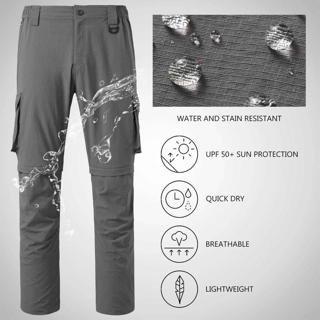 Bassdash Convertible Quick Dry Outdoor Fishing Pants - Fish & Cheaps | Fishing & Outdoor Gear