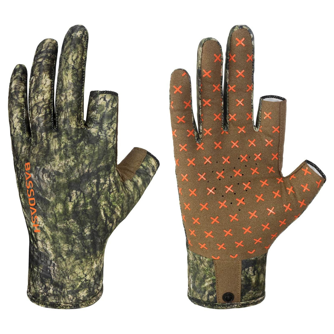 Bassdash Fingerless Camo Warm Weather Gloves - Fish & Cheaps | Fishing & Outdoor Gear