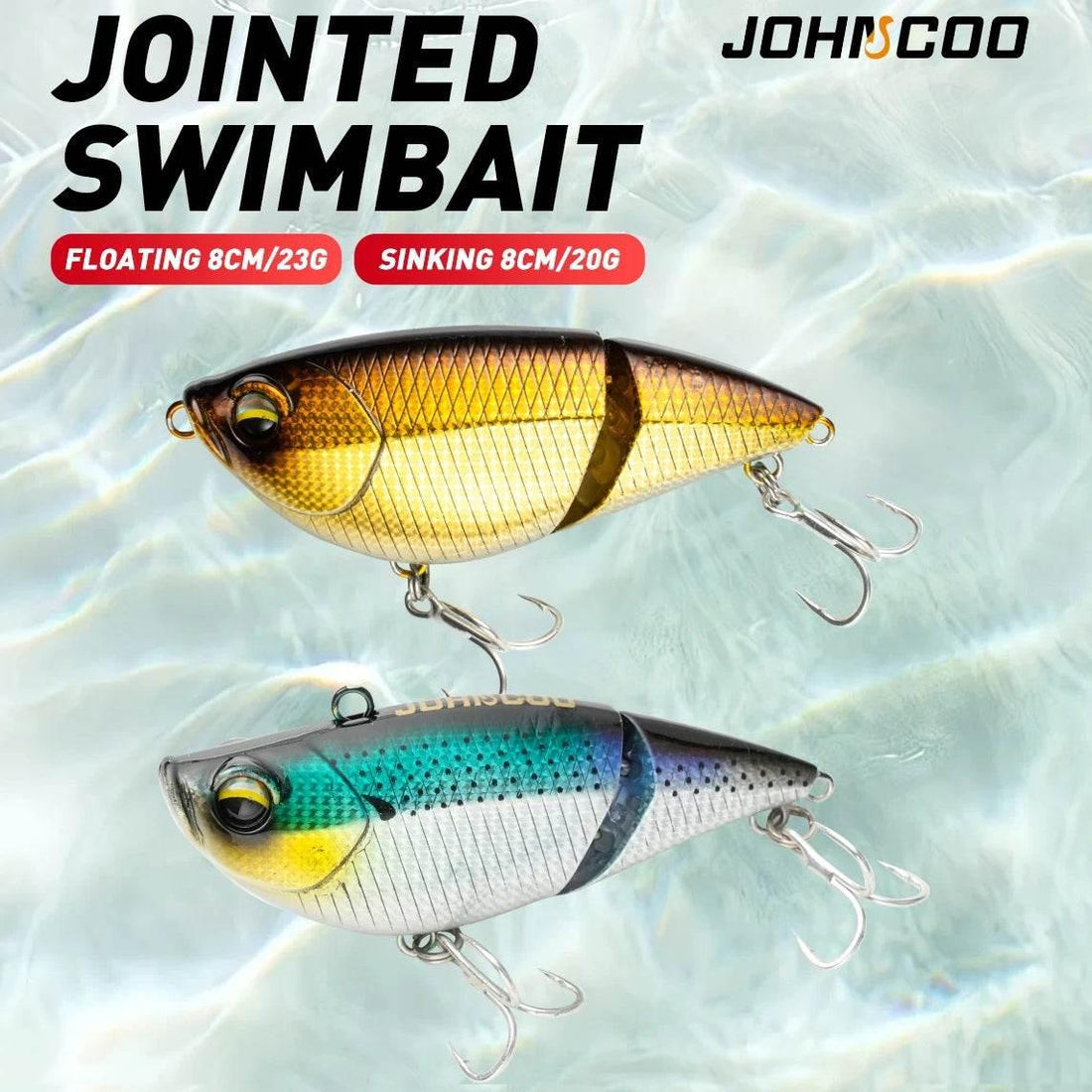 JOHNCOO Multi Jointed VIB Swimbait—8cm - Fish & Cheaps | Fishing & Outdoor Gear