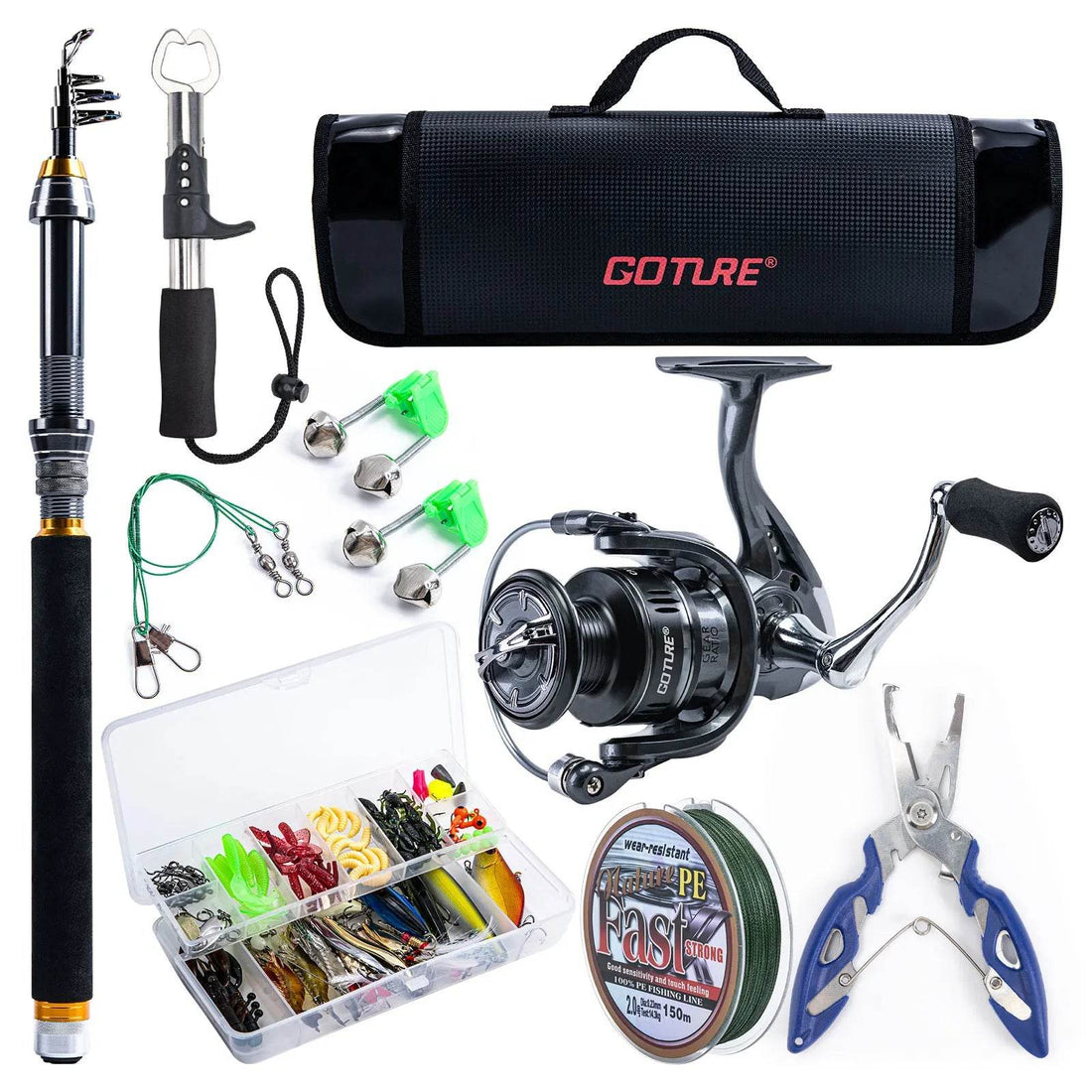 Goture Carbon Telescopic Fishing Rod Combo - Fish & Cheaps | Fishing & Outdoor Gear