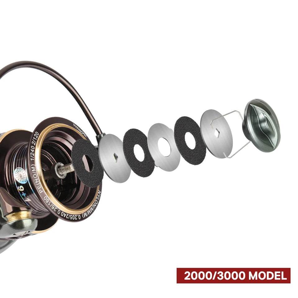 TSURINOYA Jaguar 2 Spool Spinning Reel - Fish & Cheaps | Fishing & Outdoor Gear