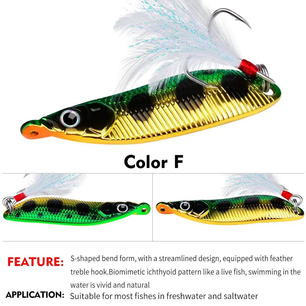 PROBEROS Metal VIB Spinner Spoon Lure - Fish & Cheaps | Fishing & Outdoor Gear
