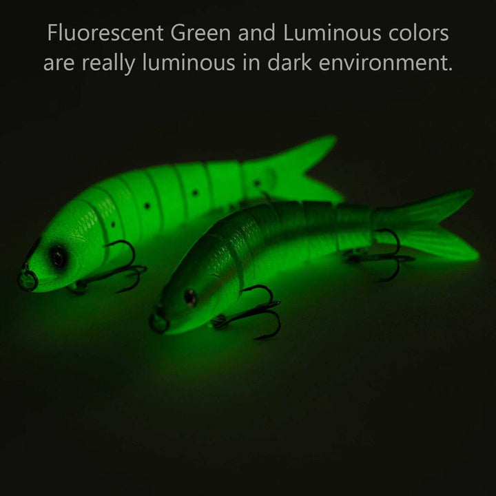 Bassdash Segmented Swimbait Minnow – 4 Pack - Fish & Cheaps | Fishing & Outdoor Gear