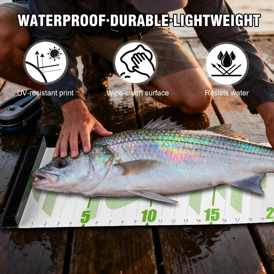 Booms Fishing 59in Waterproof Fish Measuring Ruler - Fish & Cheaps | Fishing & Outdoor Gear