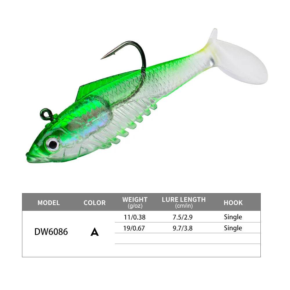 PROBEROS T Tail Soft Lure – Premium Jig Hook - Fish & Cheaps | Fishing & Outdoor Gear