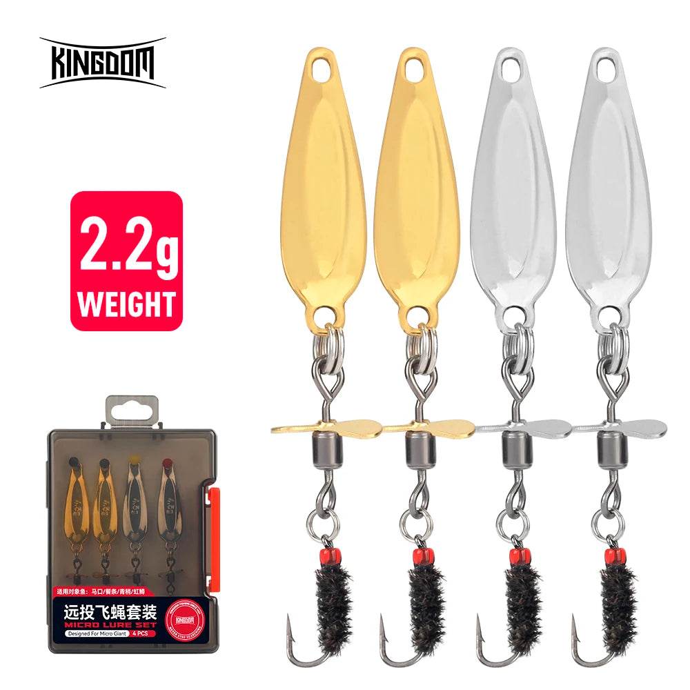 Kingdom Metal Spinner Jig Spoon Set - Fish & Cheaps | Fishing & Outdoor Gear