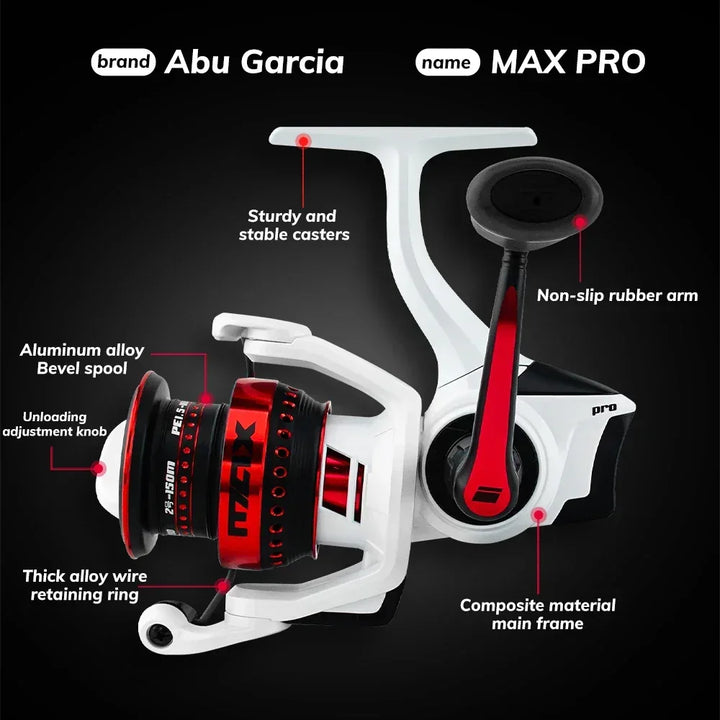 ABU GARCIA Max Pro Spinning Reel - Fish & Cheaps | Fishing & Outdoor Gear