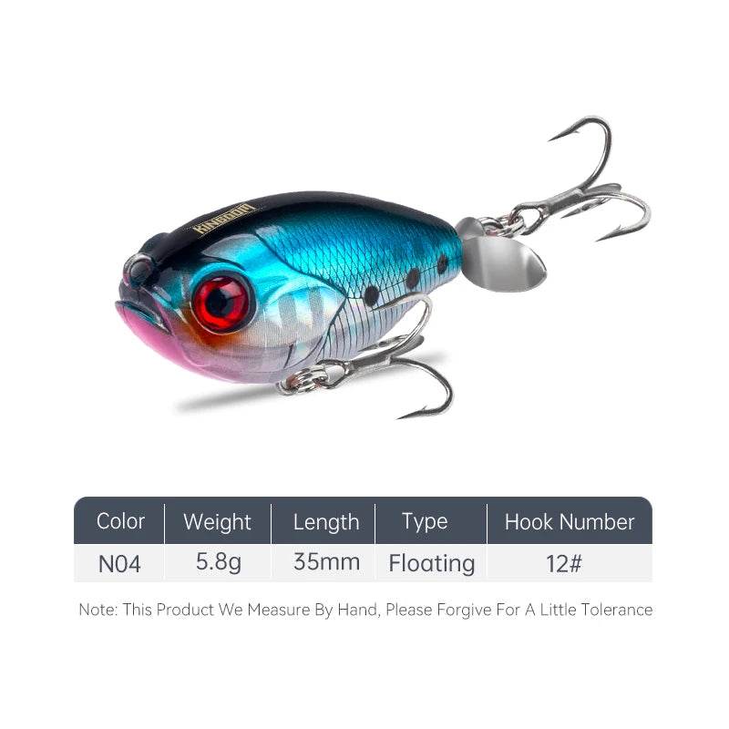 Kingdom GoldPop 35mm Topwater Lure - Fish & Cheaps | Fishing & Outdoor Gear