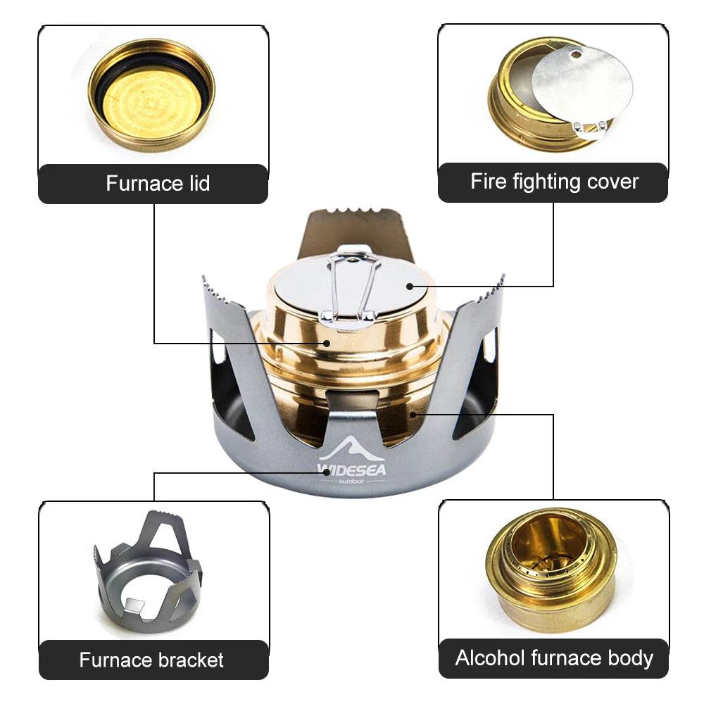 Widesea Mini Ultra-Light Spirit Burner Stove - Fish & Cheaps | Fishing & Outdoor Gear