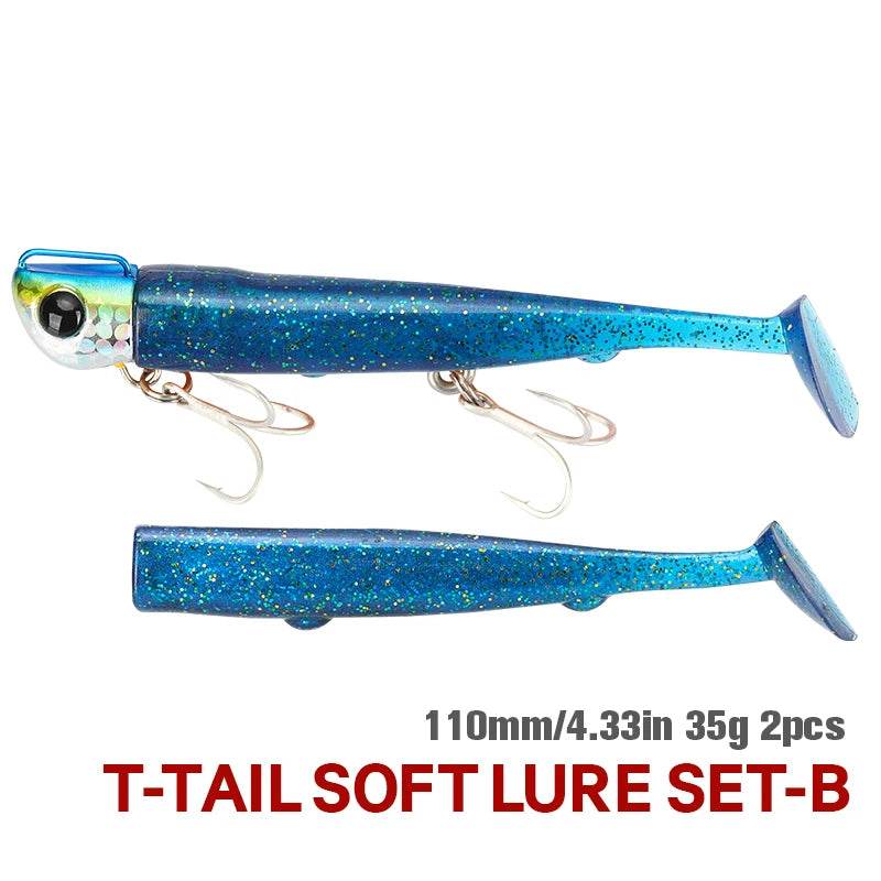 TSURINOYA Long Casting T Tail Jig 110mm – Precision Saltwater Lure - Fish & Cheaps | Fishing & Outdoor Gear