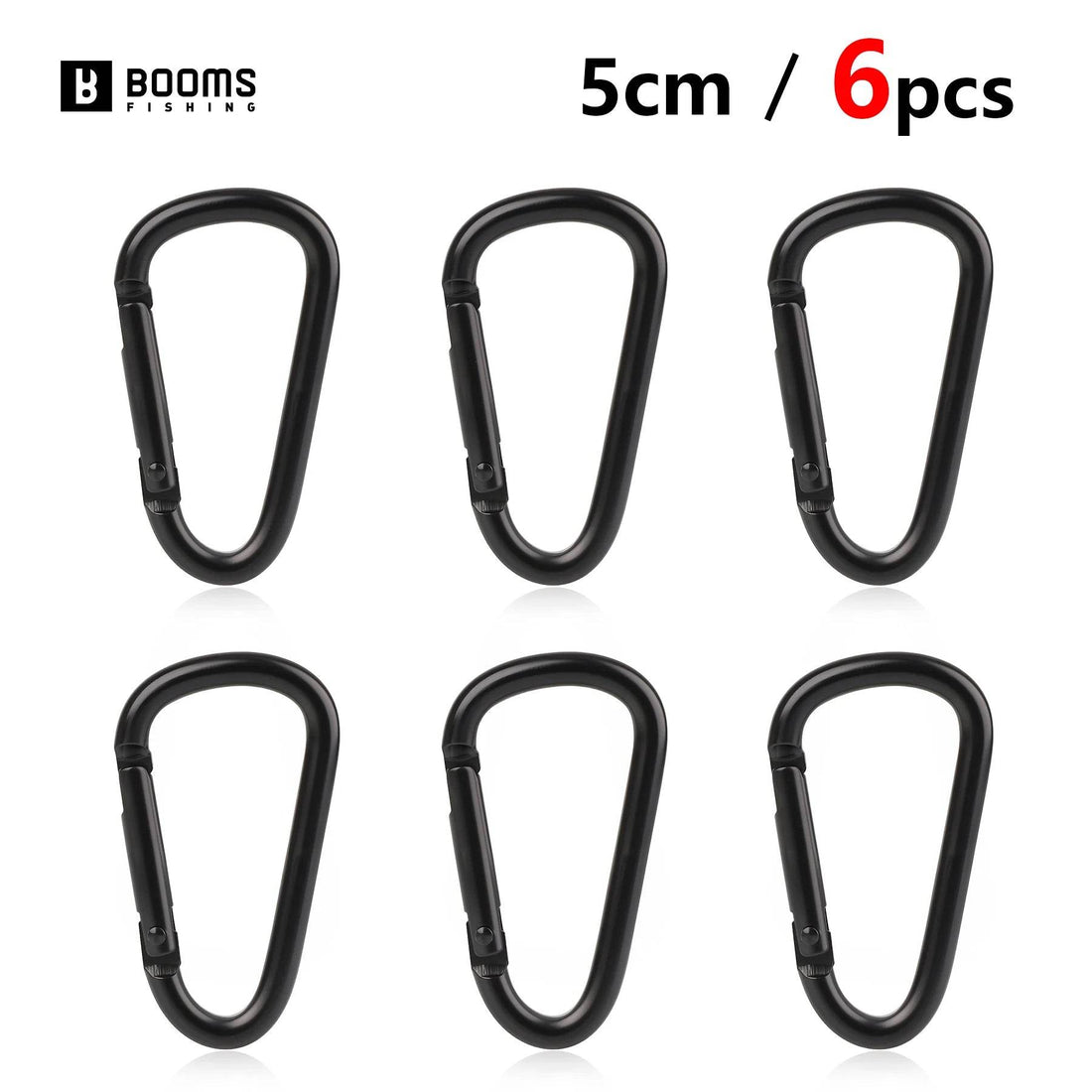 Booms Fishing CC2 Clip Set – 6-Pack Aluminium Mini Carabiners - Fish & Cheaps | Fishing & Outdoor Gear
